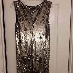 Alice & Olivia gold and bronze Sequin Dress